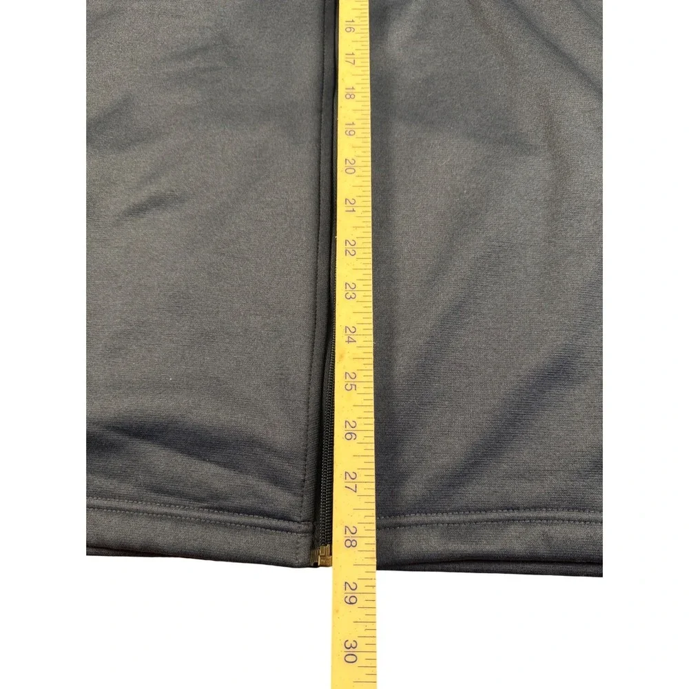 IZOD Advantage Performance Mens Vest Large Blue Full Zip Natural Stretch Pockets